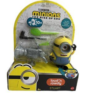 Minions The Rise of Gru Loud N Rowdy Stuart Action And Sounds Figure Mattel New